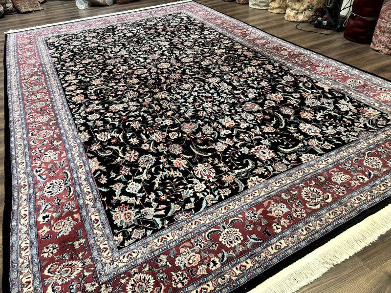 Large Sino Persian Rug 10x15, Floral Allover, Hand Knotted Wool Carpet, Fine by Jewel Rugs