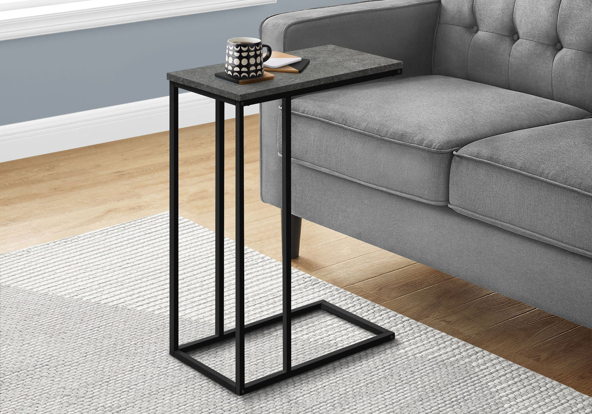 C-Shaped Metal Accent Table with Space-Saving Functionality - Multiple Colors, photo 2 of 24