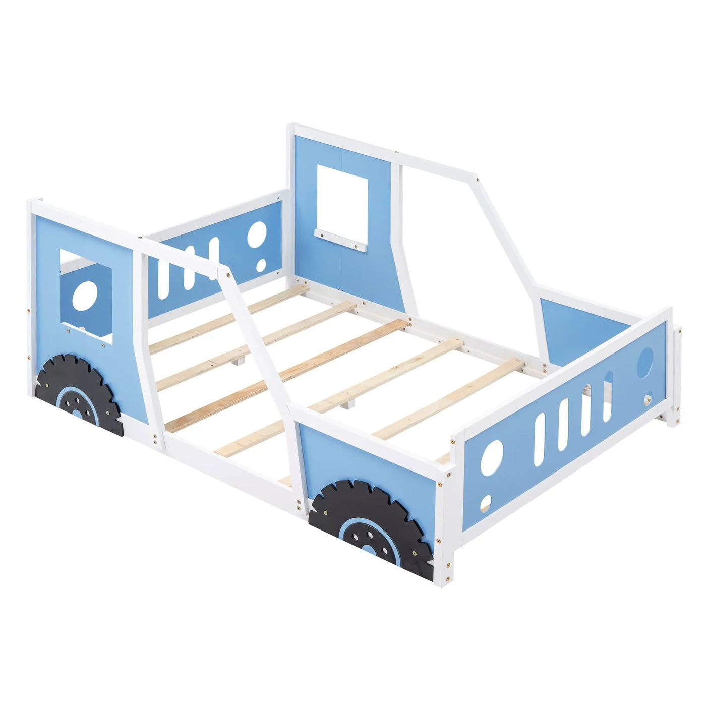 Classic Car Shaped Platform Bed With Wheels by HouseOfZazla