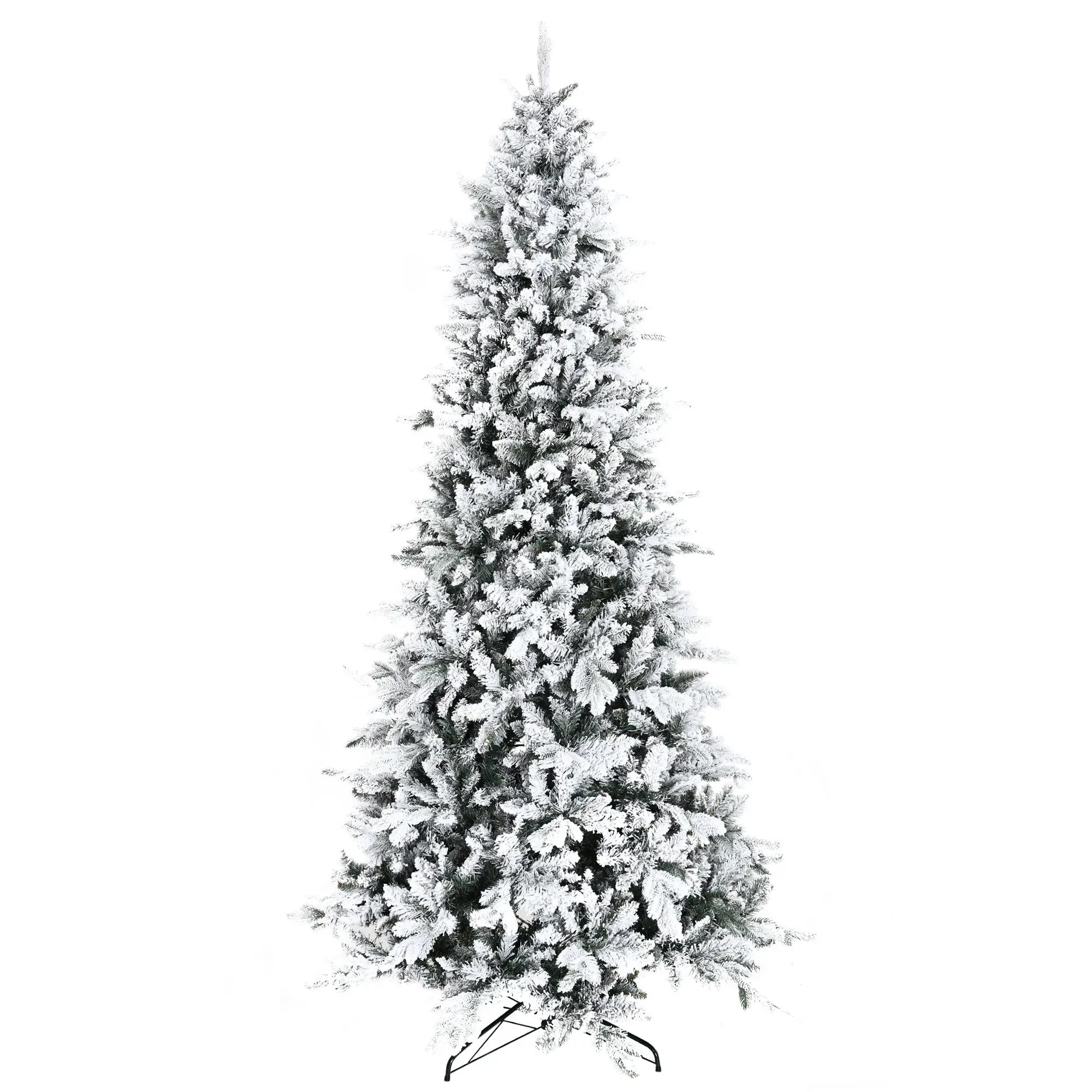 HOMCOM 9 Foot Pine Snow Flocked Artificial Christmas Tree by HouseOfZazla