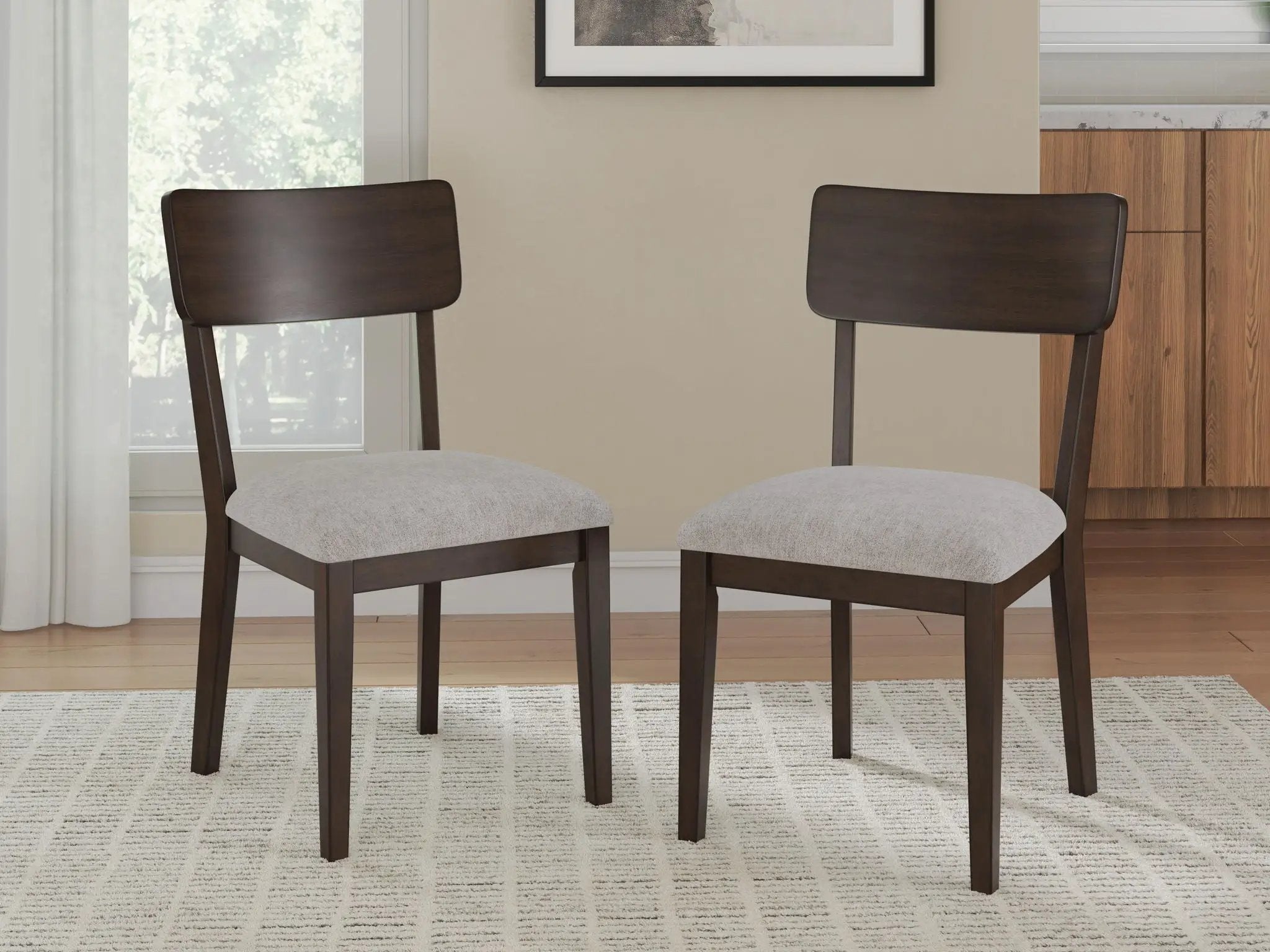Mallenette - Dining Upholstered Side Chair (Set of 2) - Merlot by Unique Piece Furniture