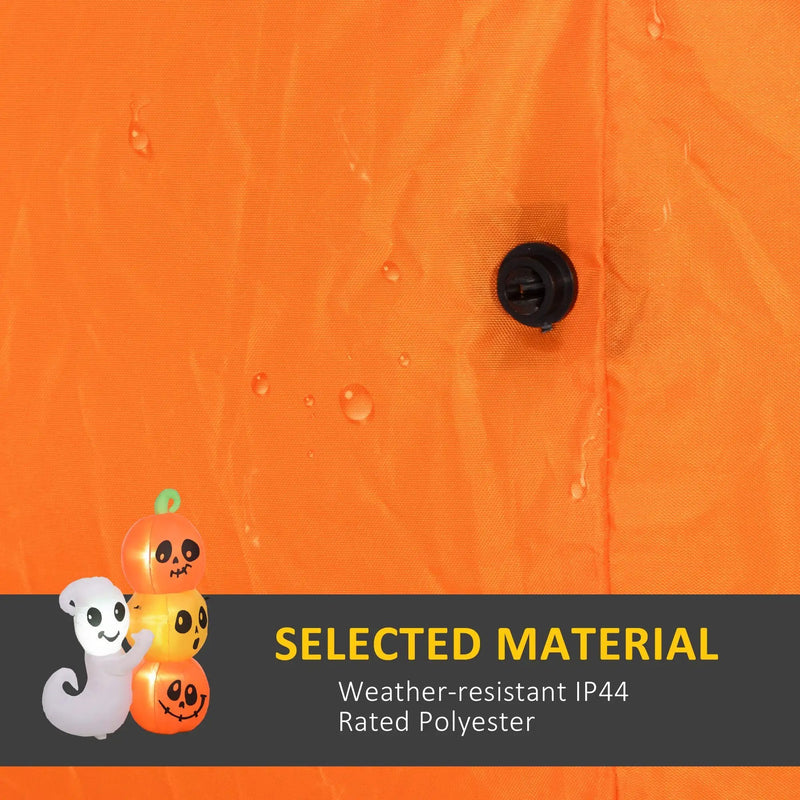 5-Foot Illuminated Halloween Ghost and Pumpkin Inflatable by HouseOfZazla