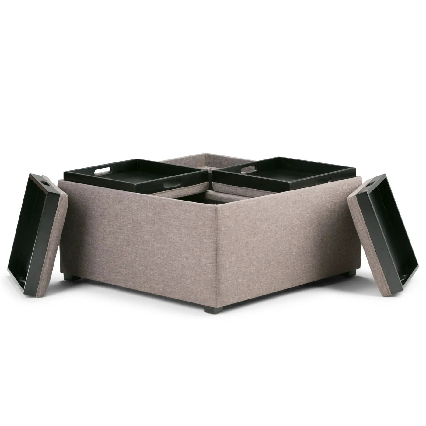 Avalon - Square Coffee Table, Storage Ottoman by HouseOfZazla