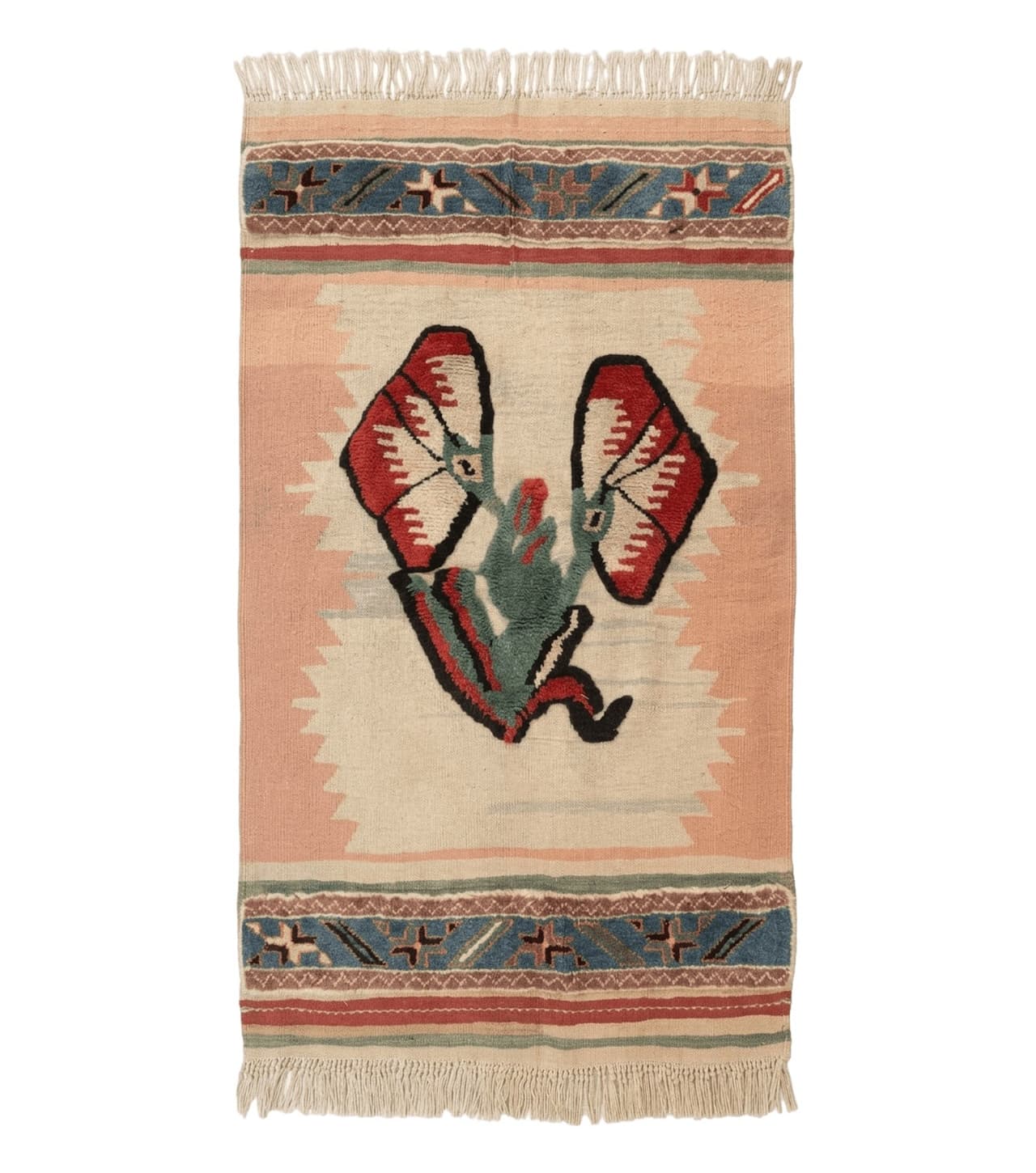 Turkish Kilim Rug 2.5 x 4.7, Flatweave Bohemian Blanket Rug, Wall Hanging Tapestry Rug by Jewel Rugs