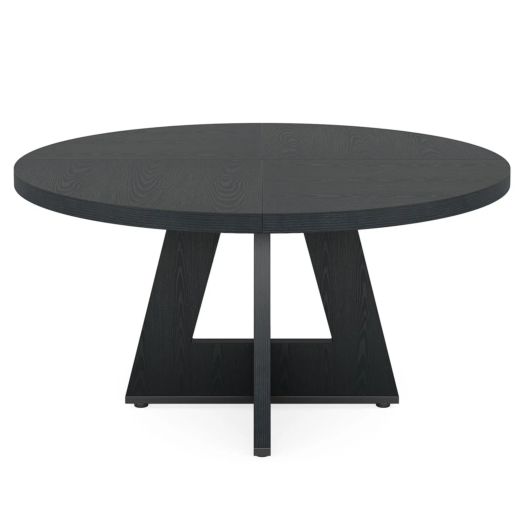Round Dining Cross Base Kitchen Table by HouseOfZazla