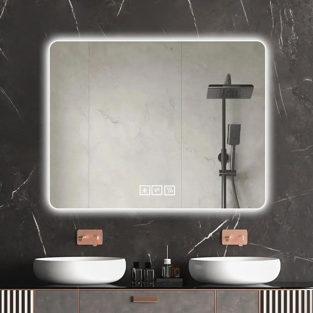 LED Backlit Bathroom Mirror with Anti-Fog Functionality by HouseOfZazla