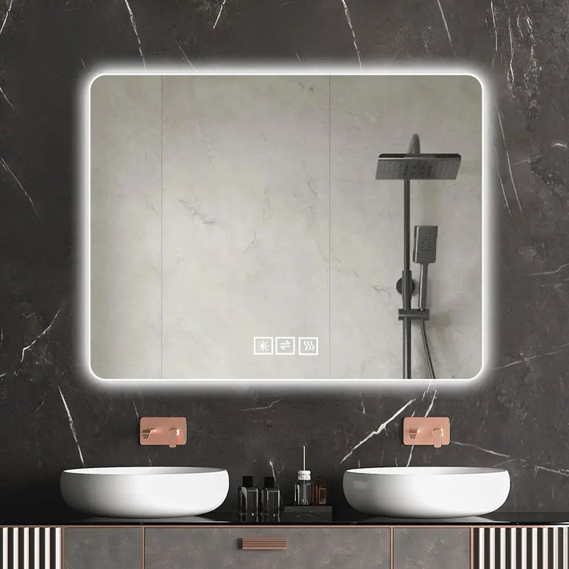 LED Backlit Bathroom Mirror with Anti-Fog Functionality by HouseOfZazla