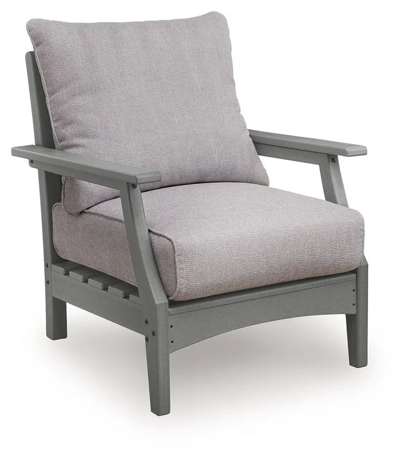 Cove Beach - Lounge Chair With Cushion (Set of 2) - Gray by Unique Piece Furniture