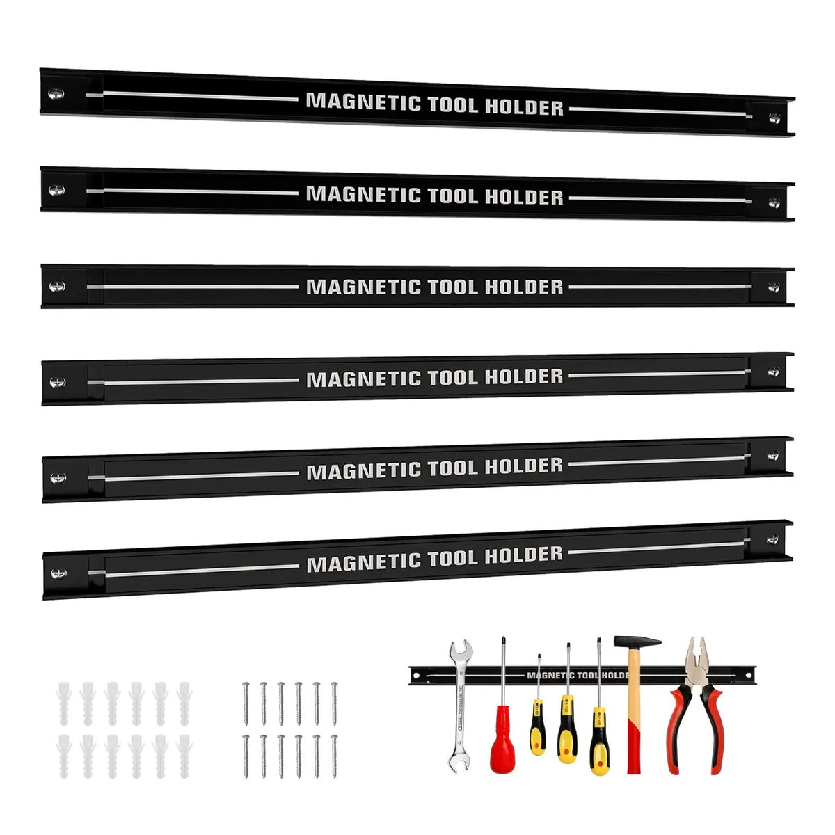 18 Inch Magnetic Tool Holder Strip with Mounting Screws by DirectDeals
