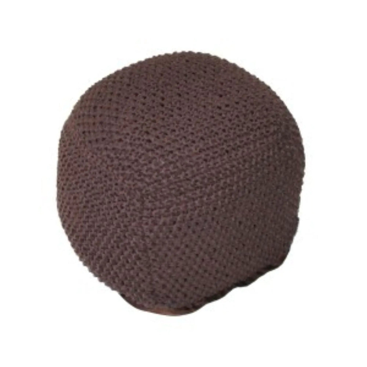 Semi Rounded Pouf, Cable Knitted, Perfect Seating by HouseOfZazla