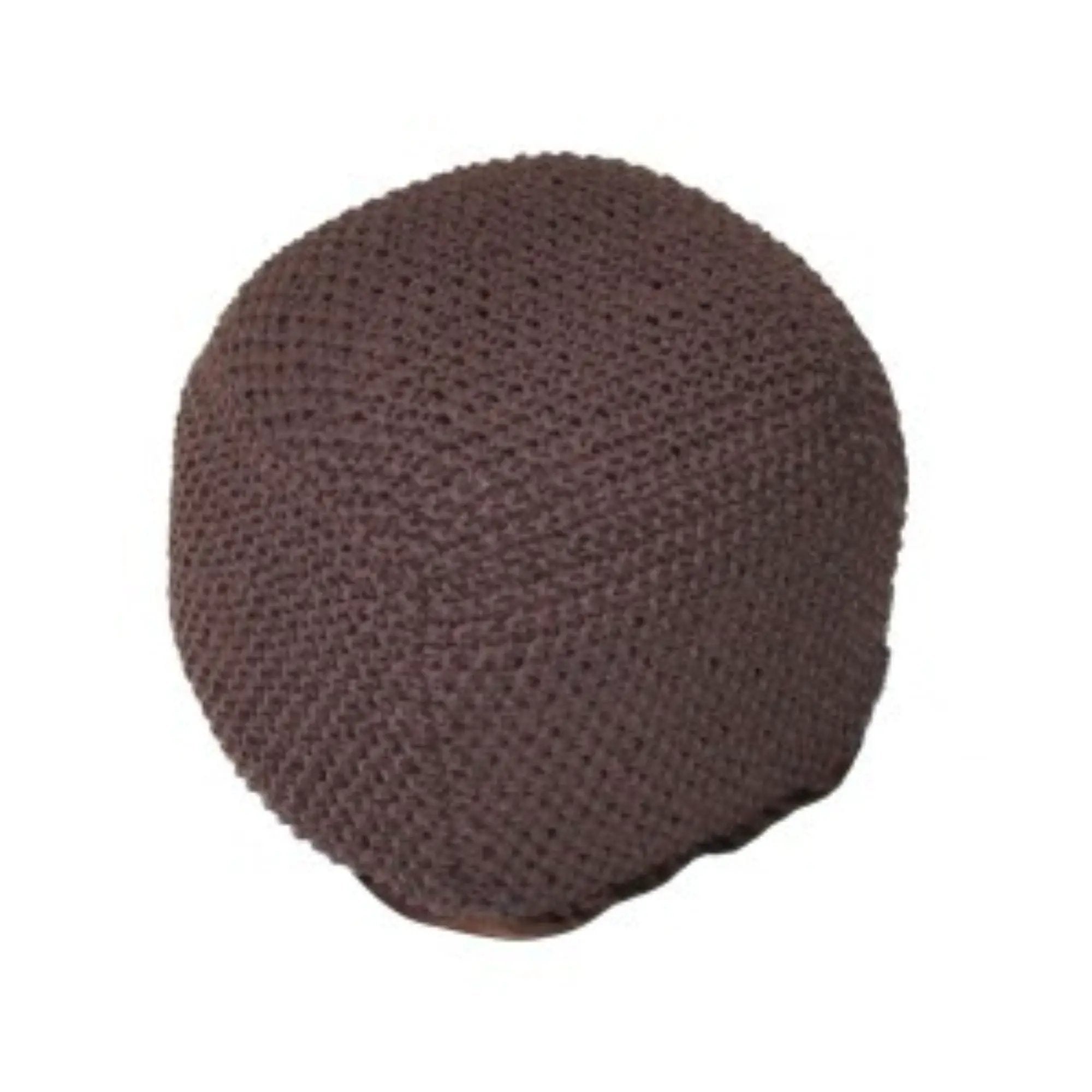 Semi Rounded Pouf, Cable Knitted, Perfect Seating by HouseOfZazla