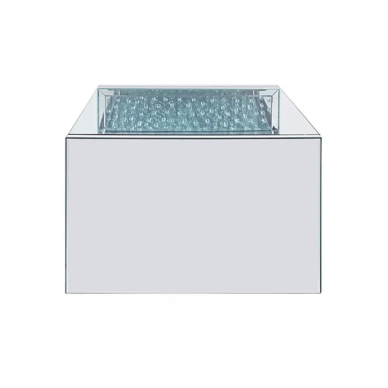 Nysa - 47" Coffee Table - Mirrored & Faux Crystals by Unique Piece Furniture
