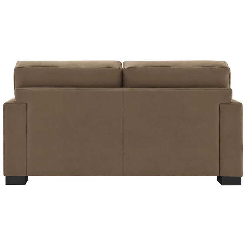 Darya - Loveseat With 3 Pillows - Brown Suede Fabric by Unique Piece Furniture