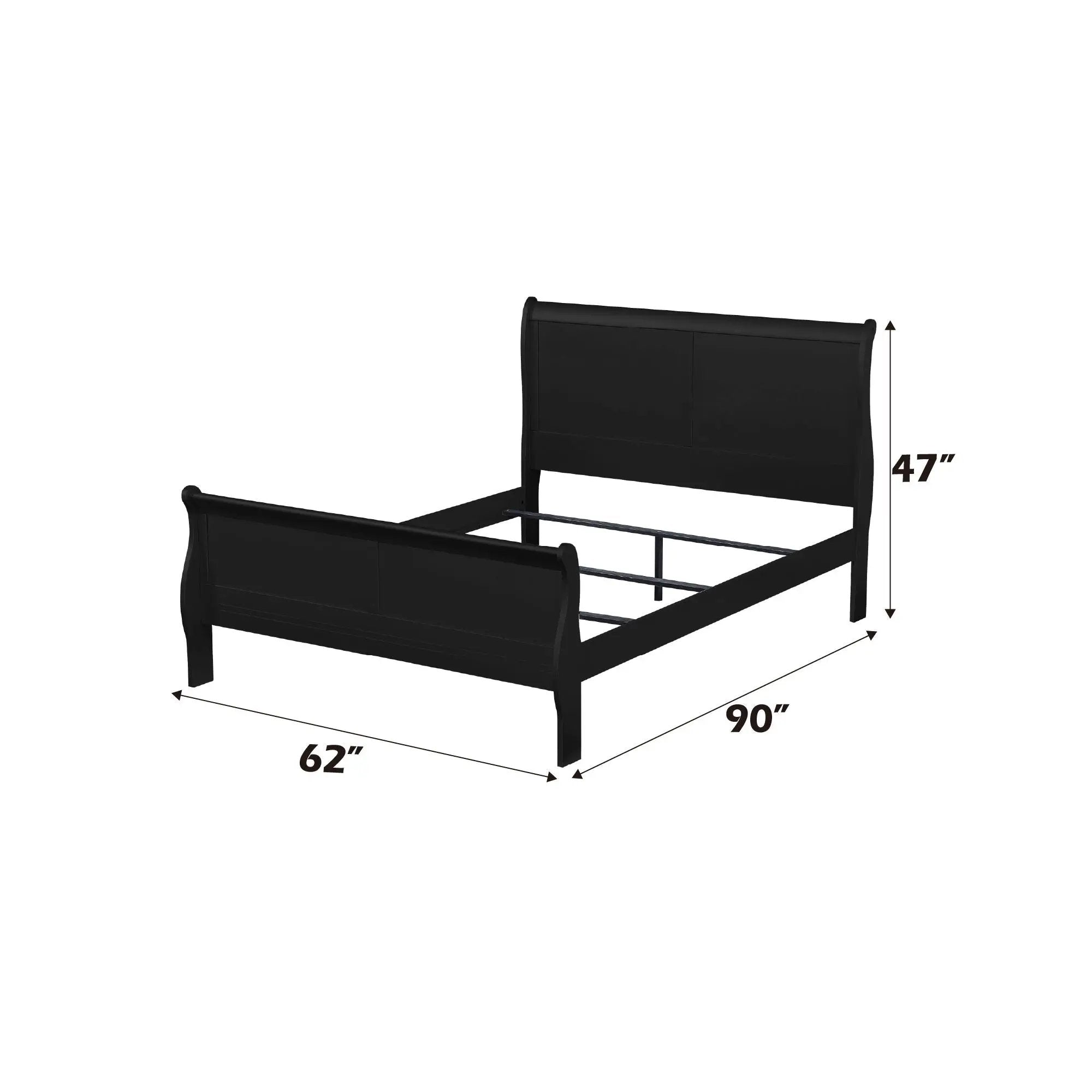 Louis Philippe - Sleigh Style Bed by Unique Piece Furniture