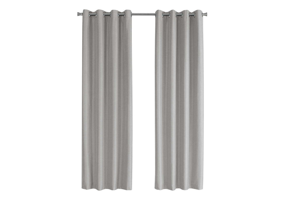 2 Pieces Set Room Darkening Curtain Panels with Grommet, photo 3 of 28