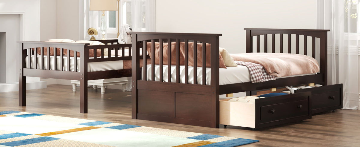 Bunk Bed With Drawers, Convertible Design, photo 14 of 28