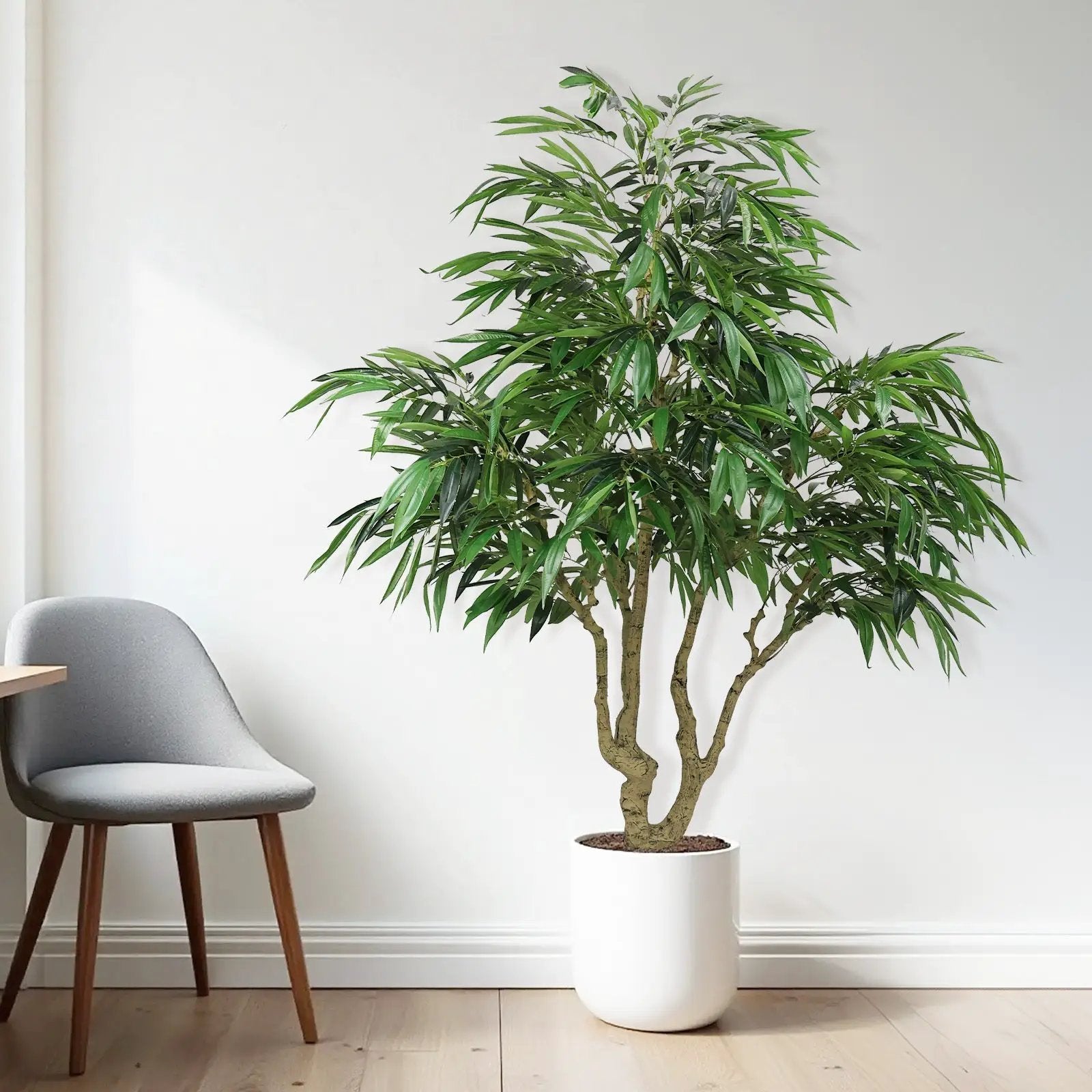 7FT Artificial Willow Tree Indoor Faux Greenery Plant by HouseOfZazla