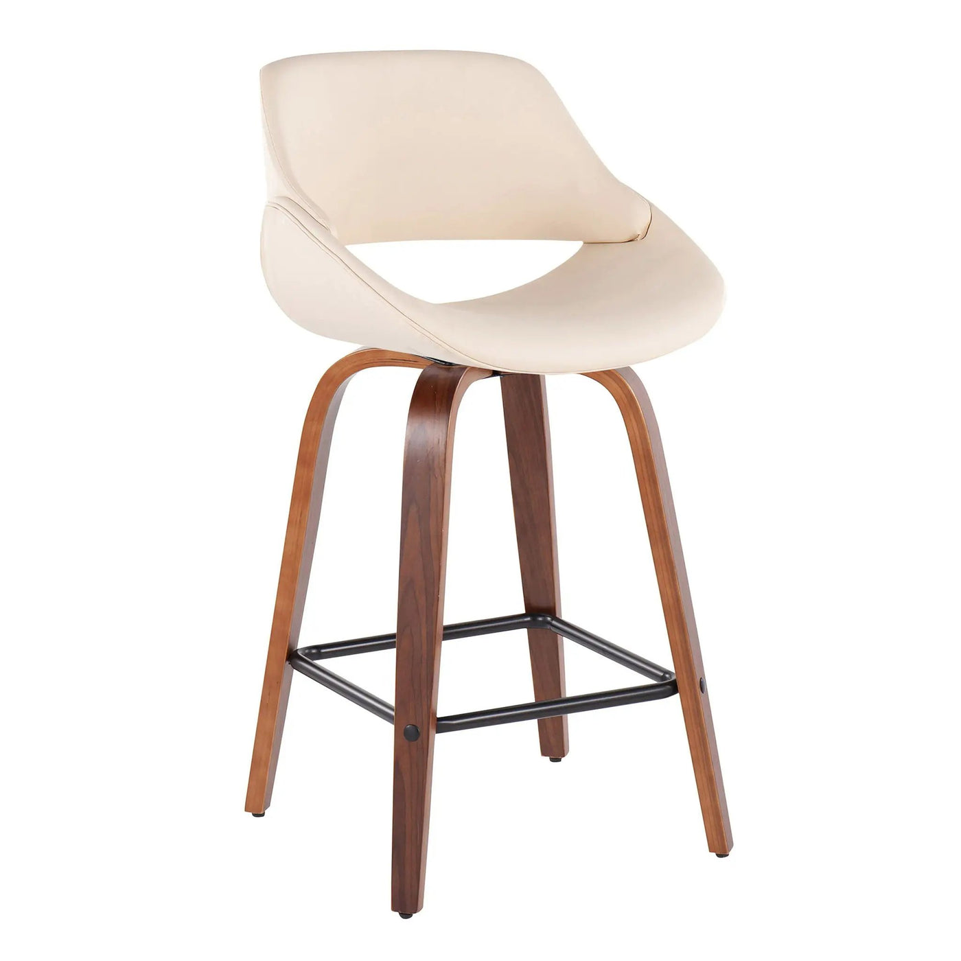 Fabrico - Mid-Century Modern, Counter Stool (Set of 2) by HouseOfZazla