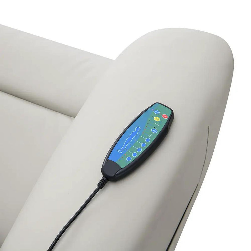 Marsha - Power Recliner With Lift & Massage - Light Gray Leather by Unique Piece Furniture