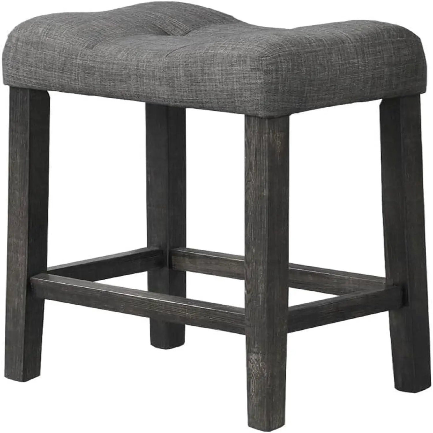 Transitional Counter Dining Set With 4 Tufted Stools by HouseOfZazla