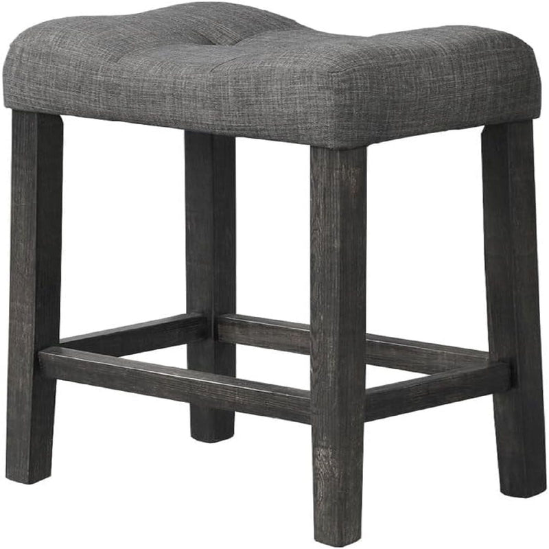 Transitional Counter Dining Set With 4 Tufted Stools by HouseOfZazla