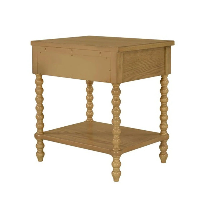 Traditional Durable Nightstand Table With Drawer And Shelf by HouseOfZazla