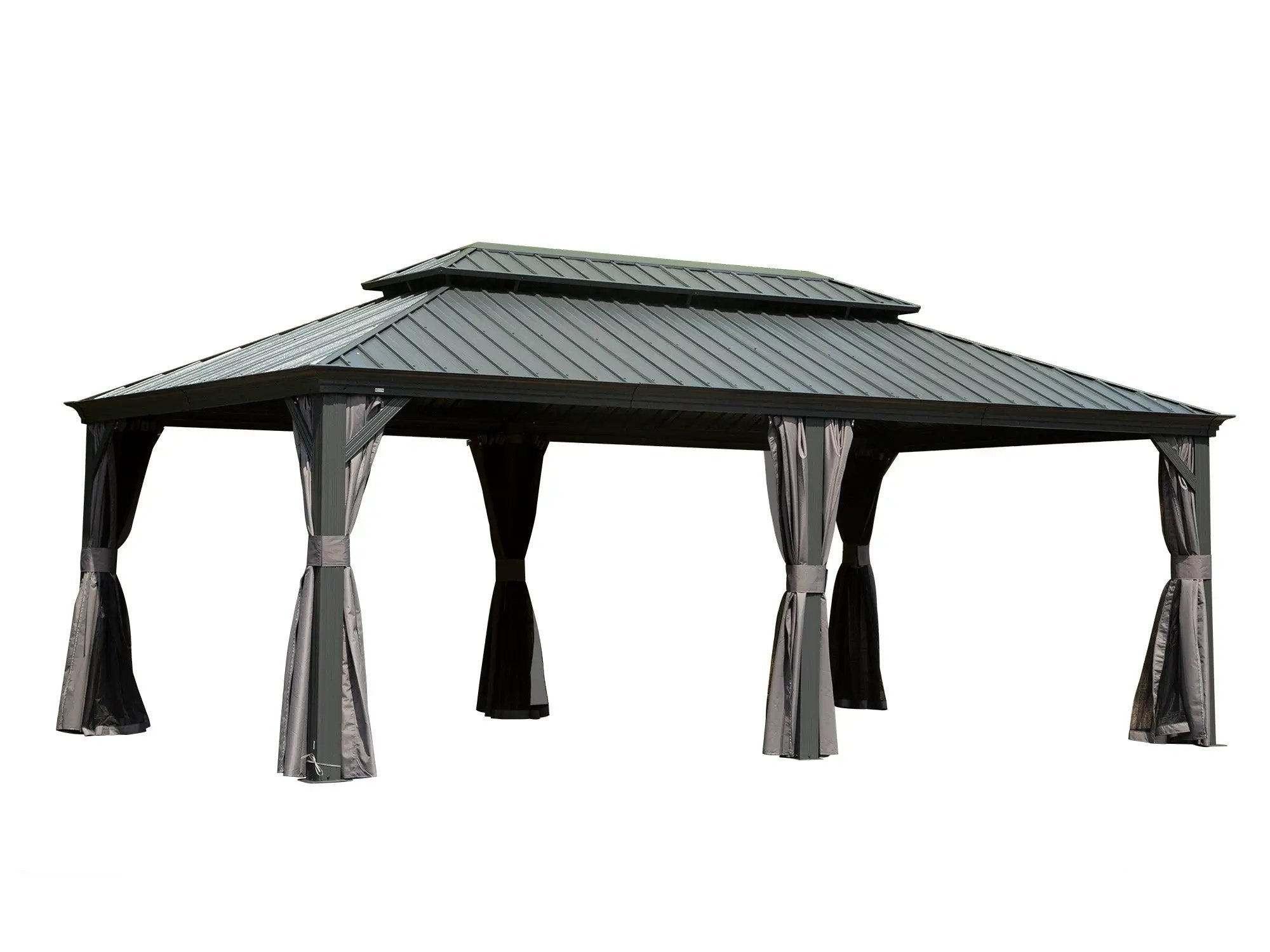 14' x 20' Hardtop Gazebo Outdoor Metal Gazebo Canopy by HouseOfZazla