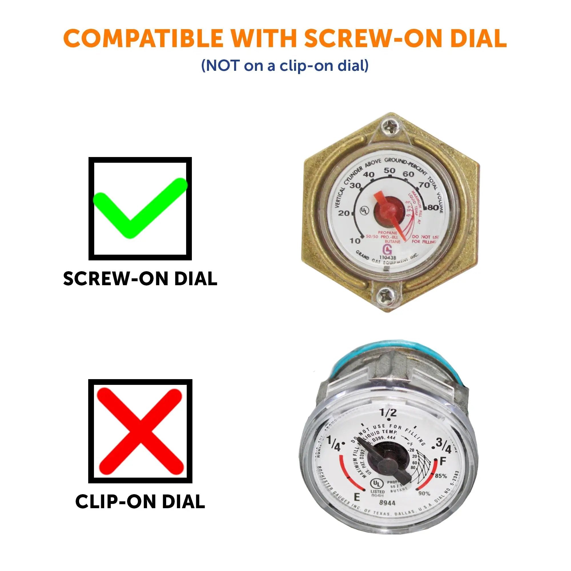 Flame King 0-90 Ohm Twin-Site Remote Dial Gauge for RV ASME Propane Tanks by Flame King Products