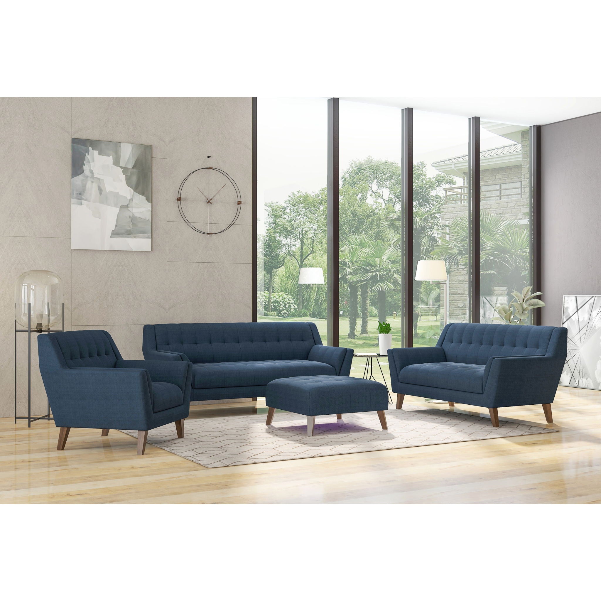 Sofa - Blue - Fabric by HouseOfZazla