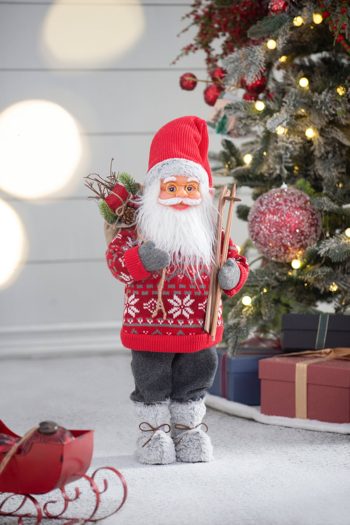 10.6X7.5X23.6" Standing Santa, photo 8 of 10
