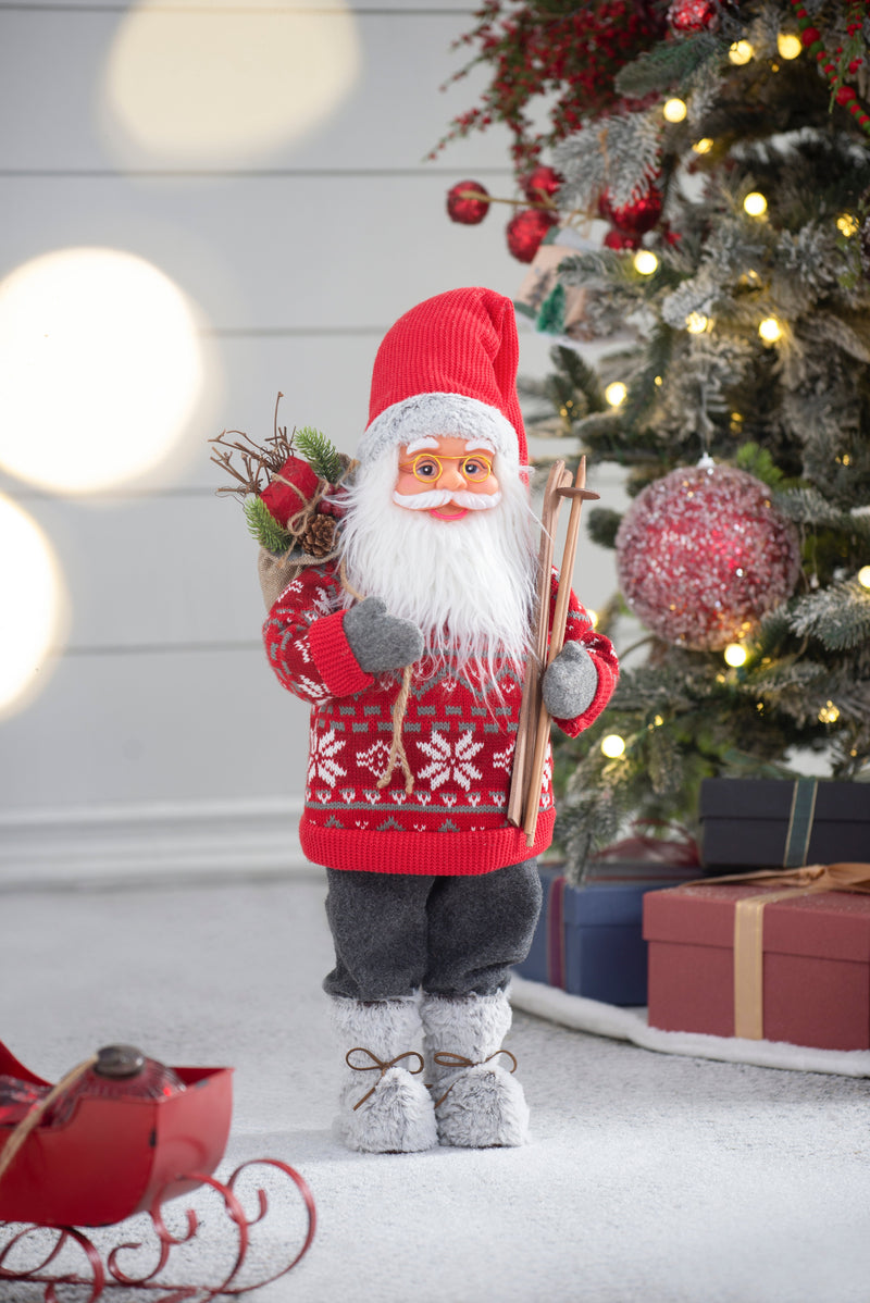 10.6X7.5X23.6" Standing Santa, photo 8 of 10