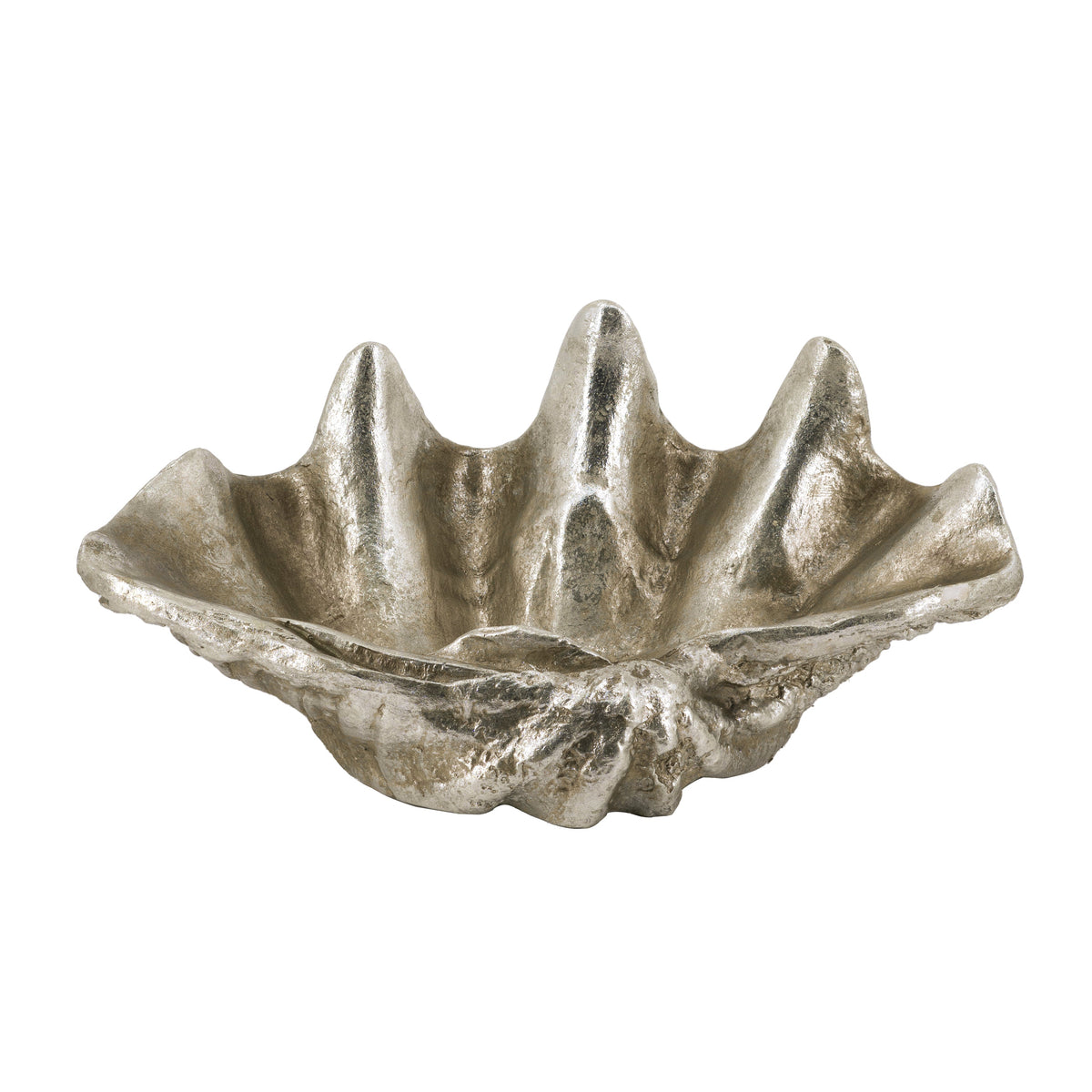 Silver Decorative Shell Bowl with Coastal Shell Design - Silver, photo 2 of 10