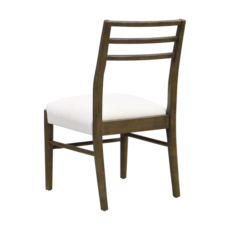 Farmhouse Style Dining Chair Set With Ladder Back Design by HouseOfZazla