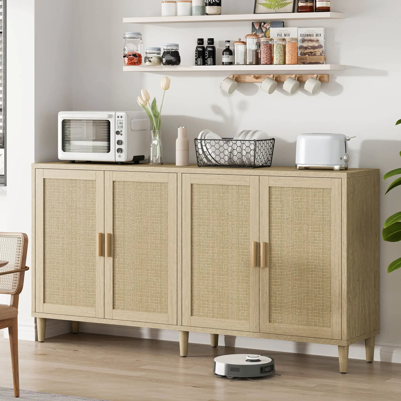 Buffet Cabinet With Adjustable Shelves For Kitchen by HouseOfZazla
