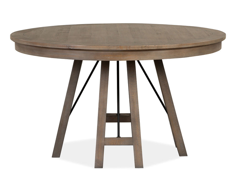 Paxton Place - Round Dining Table - Dovetail Gray, photo 3 of 7