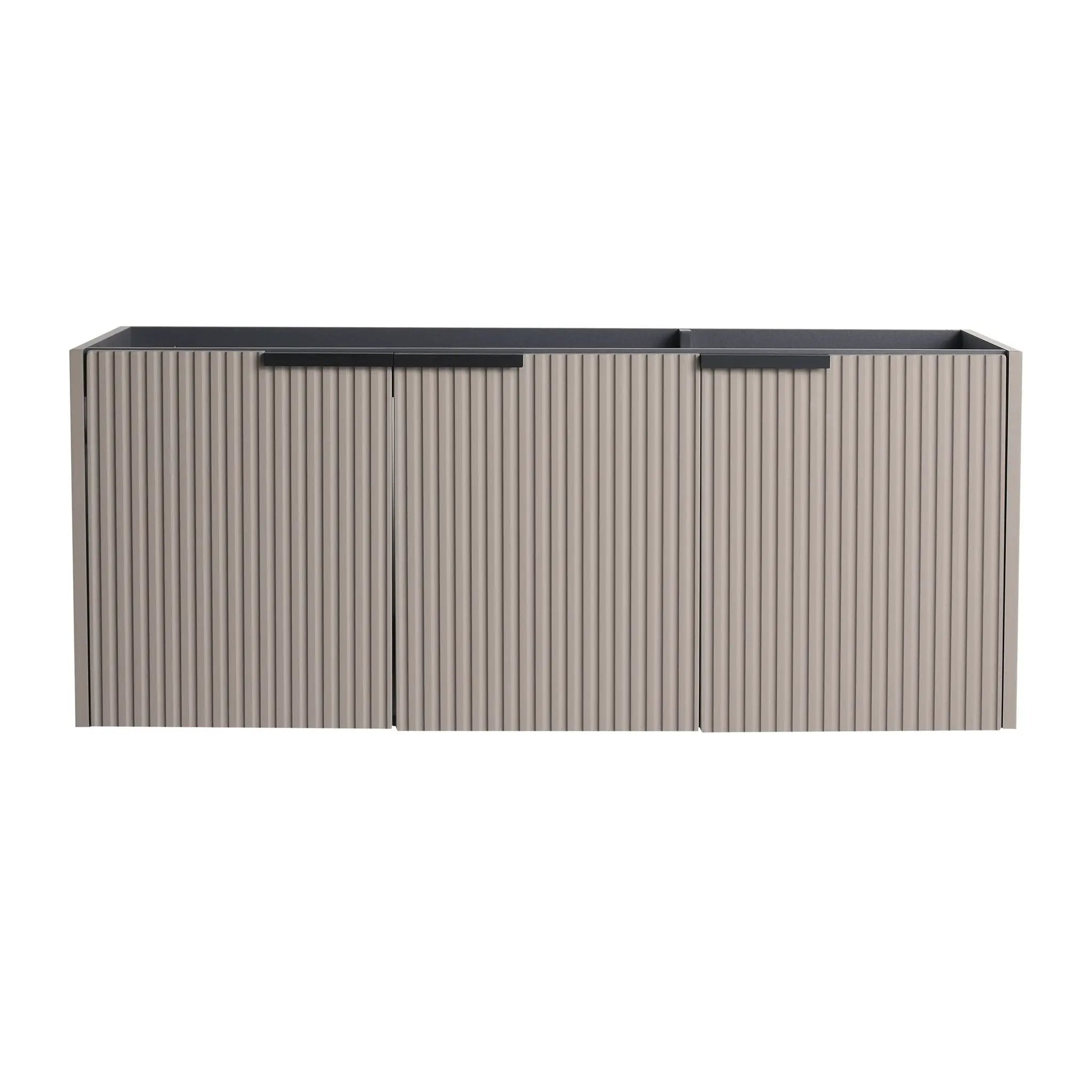 Contemporary Wall Mounted Bathroom Vanity With Soft Close Doors by HouseOfZazla
