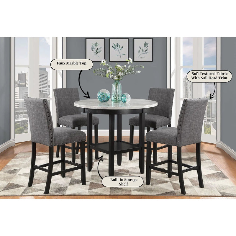 Greta - Bar Table - Antique White by HouseOfZazla