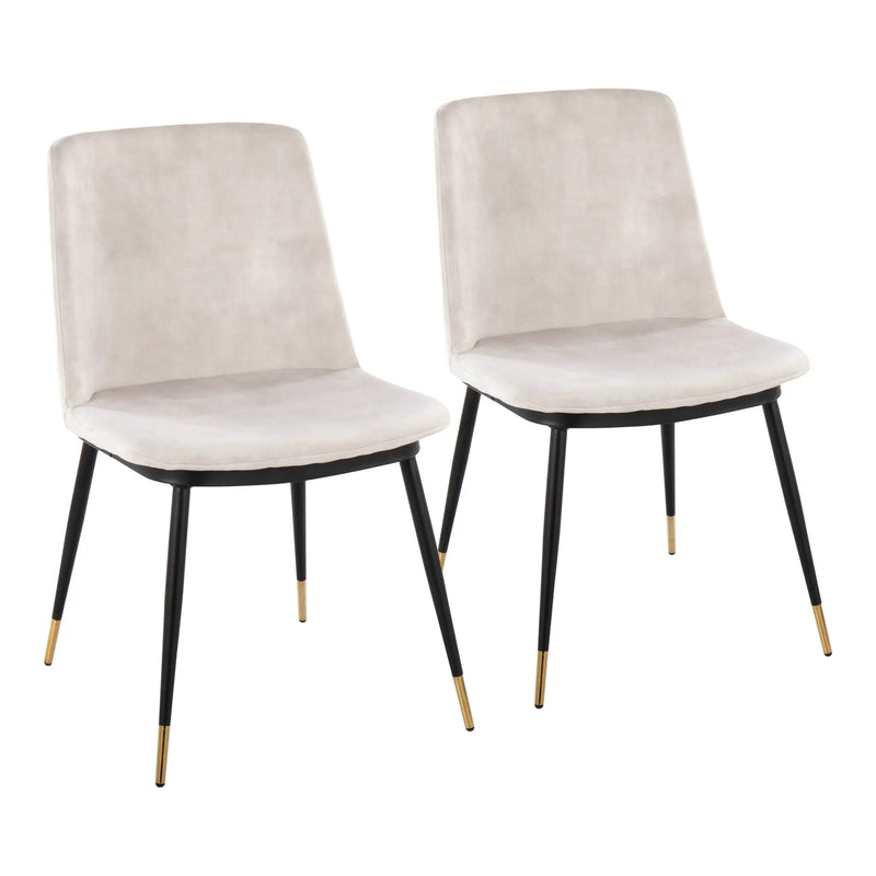 Wanda - Contemporary Chair (Set of 2) - Black / Beige by Unique Piece Furniture