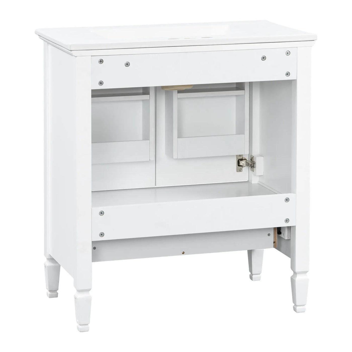 Freestanding Vanity With 1 Drawer & 2 Soft Close Doors With Door Mounted Storage by HouseOfZazla