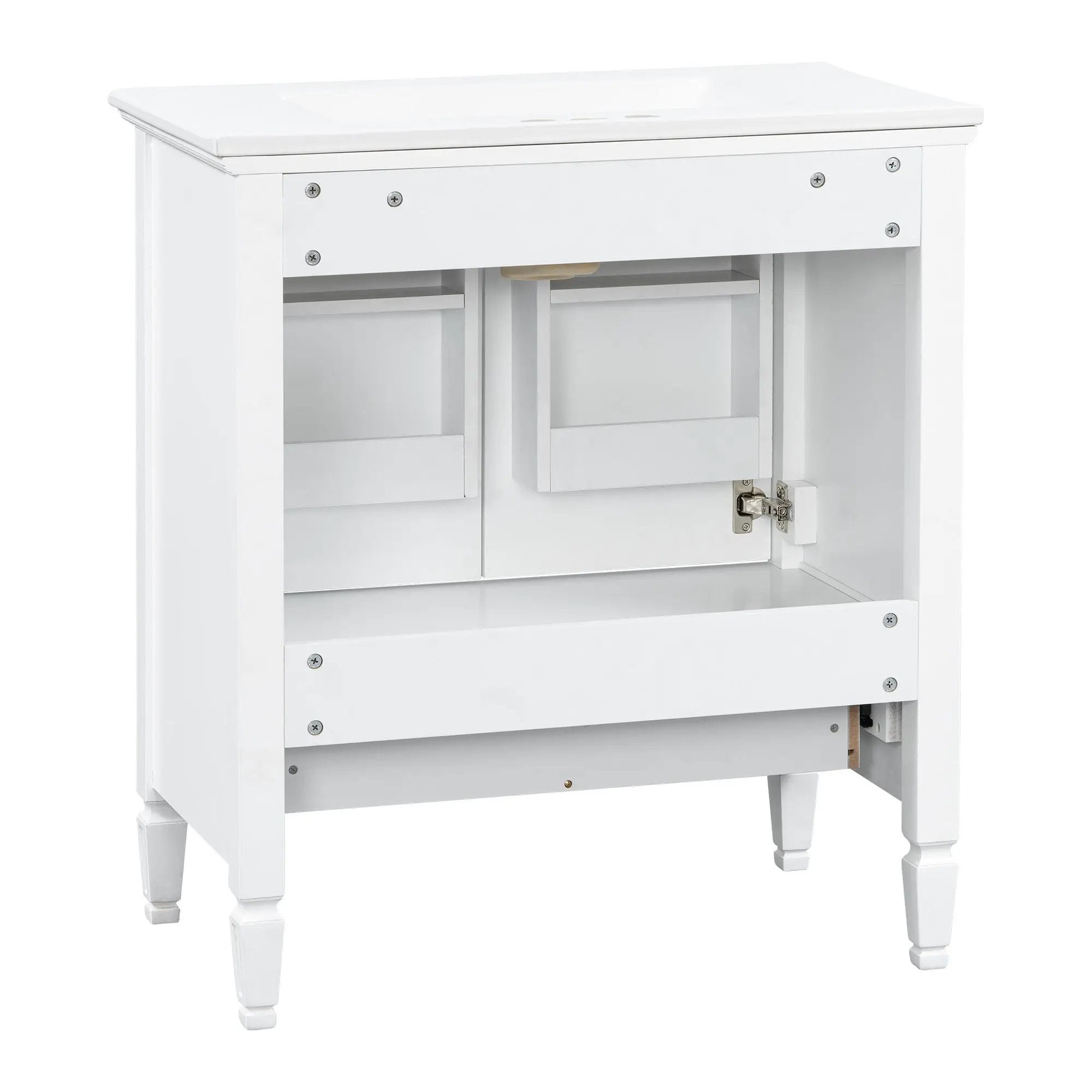 Freestanding Vanity With 1 Drawer & 2 Soft Close Doors With Door Mounted Storage by HouseOfZazla