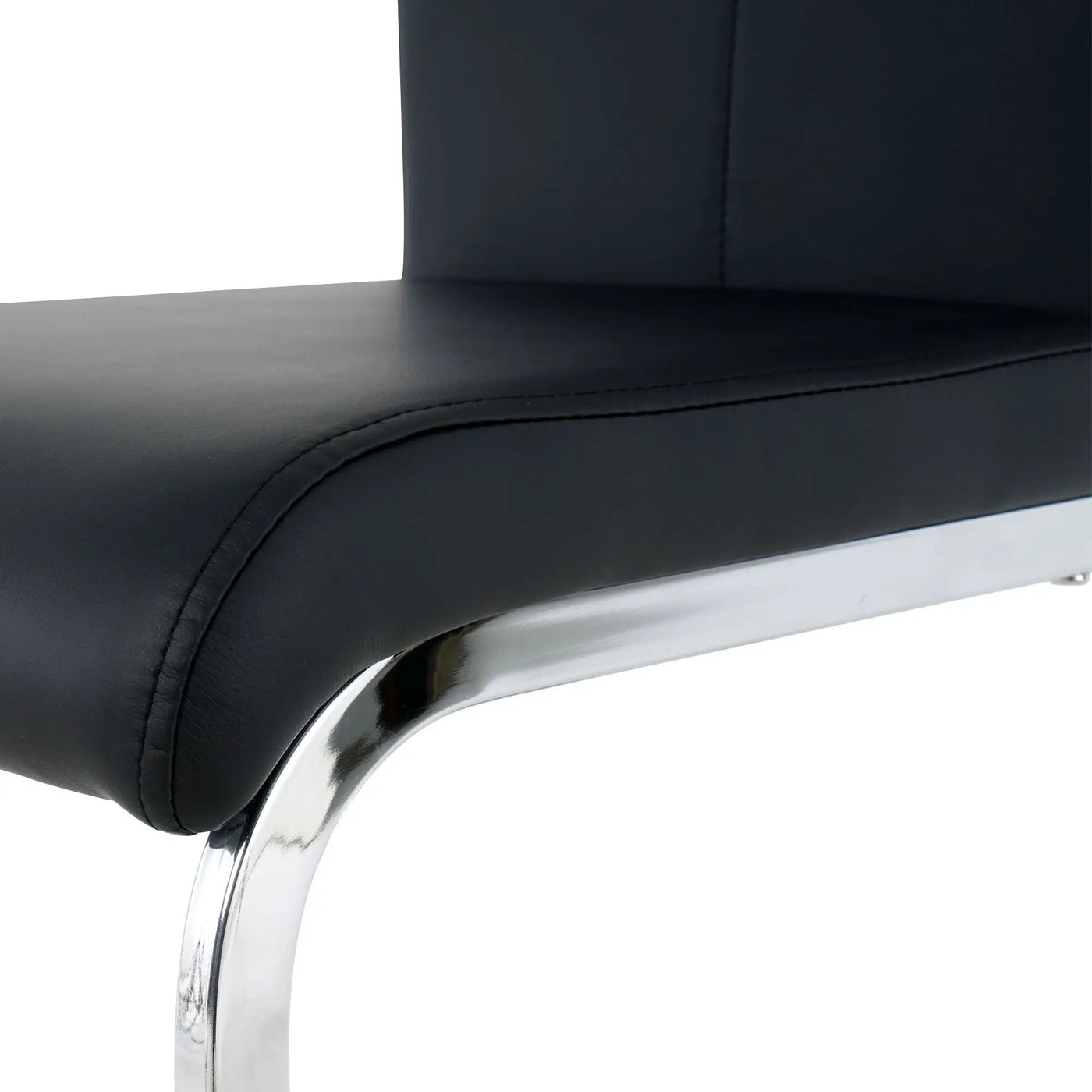 Modern Dining Chairs With Padded Seat And Metal Legs by HouseOfZazla
