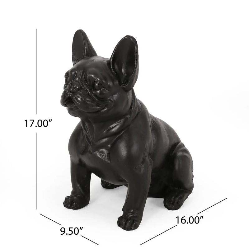 Outdoor French Bulldog Garden Sculpture by HouseOfZazla