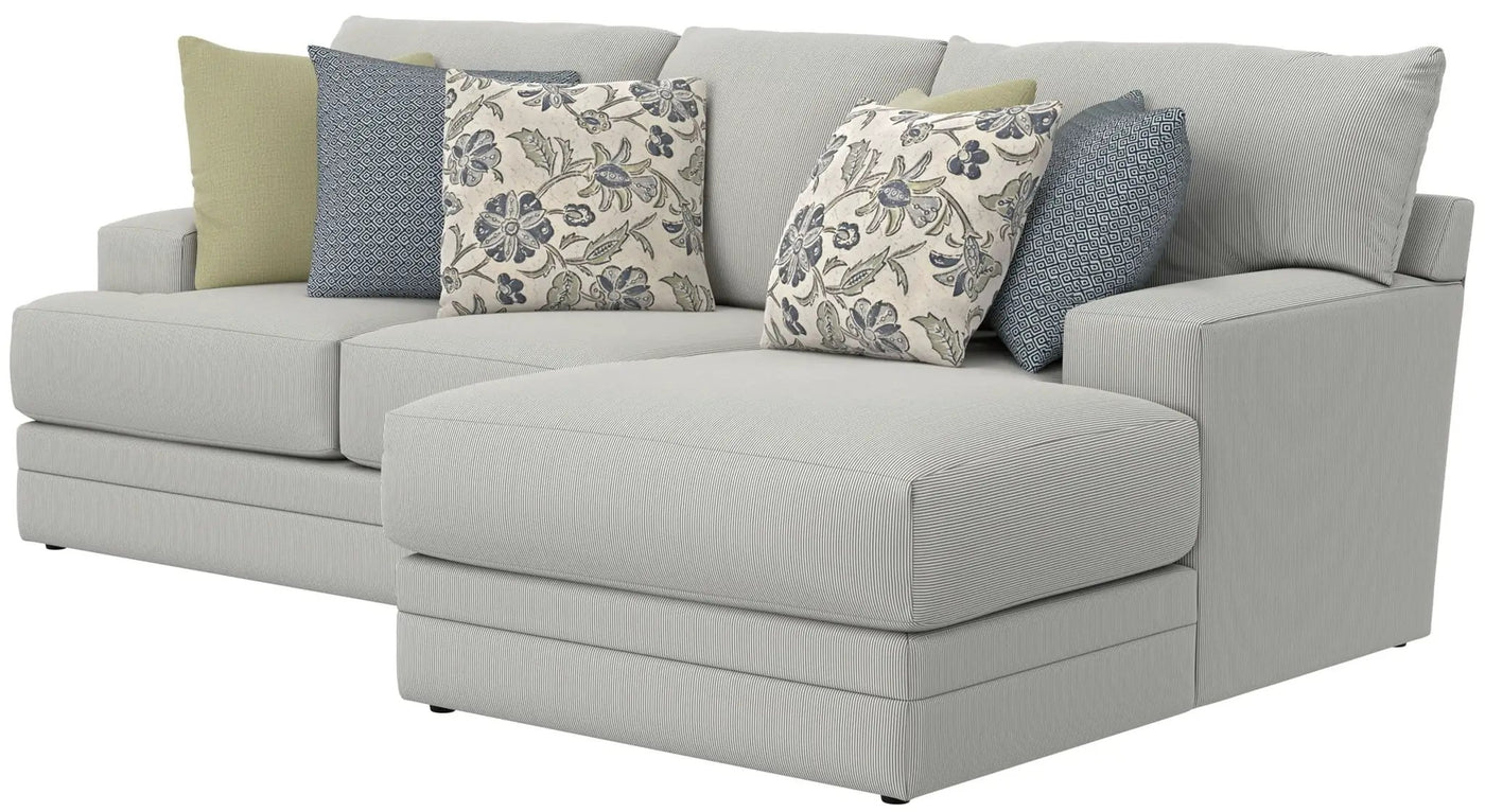 Stockbridge - Sectional With Comfort Coil Seating And 9 Accent Pillows Included by Unique Piece Furniture