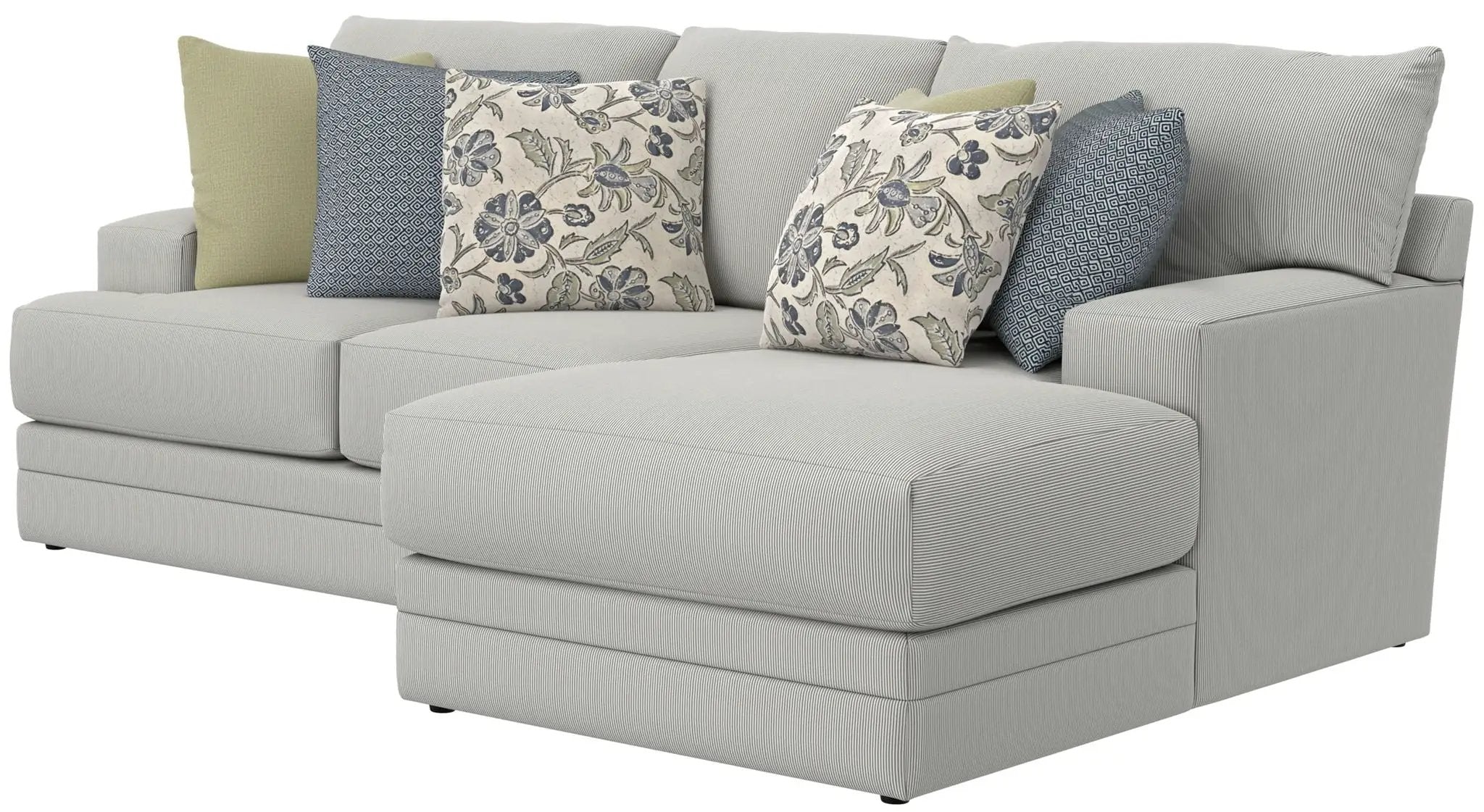 Stockbridge - Sectional With Comfort Coil Seating And 9 Accent Pillows Included by Unique Piece Furniture