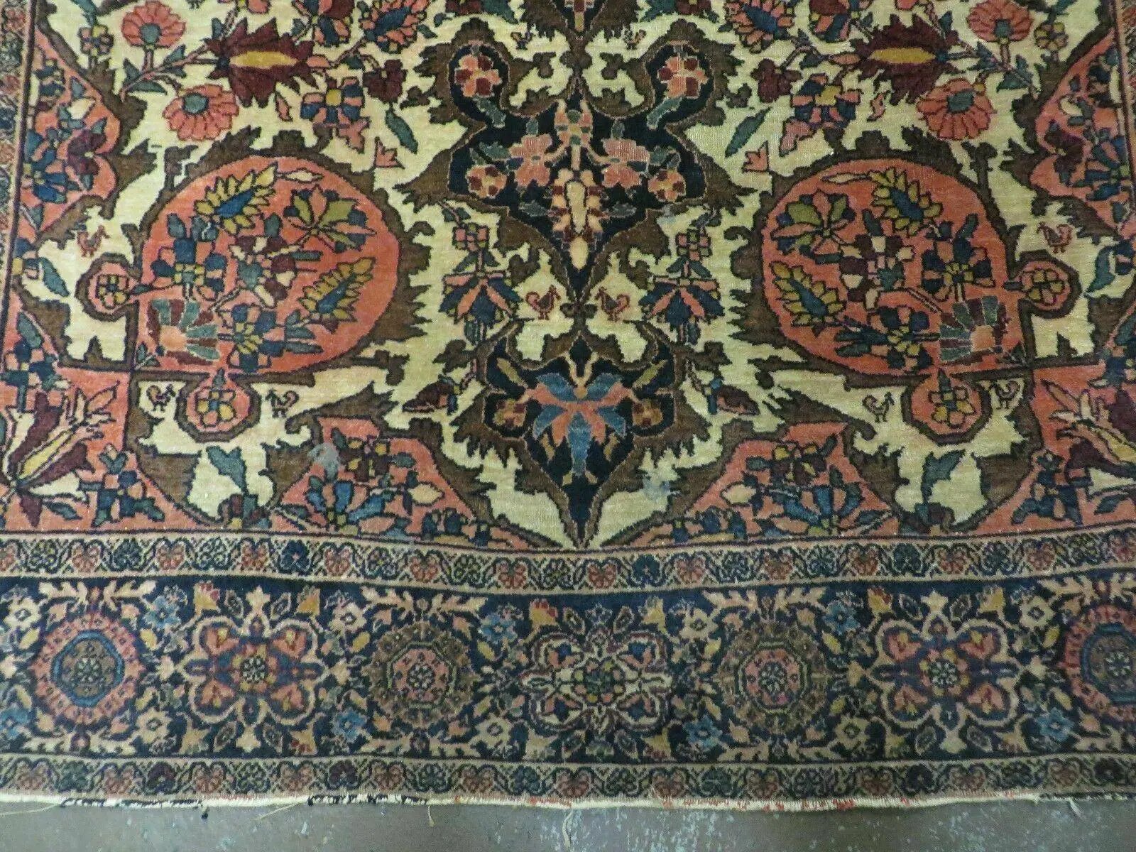 4' X 6' Antique Ultra Fine Handmade India Floral Oriental Wool Rug Carpet Nice by Jewel Rugs