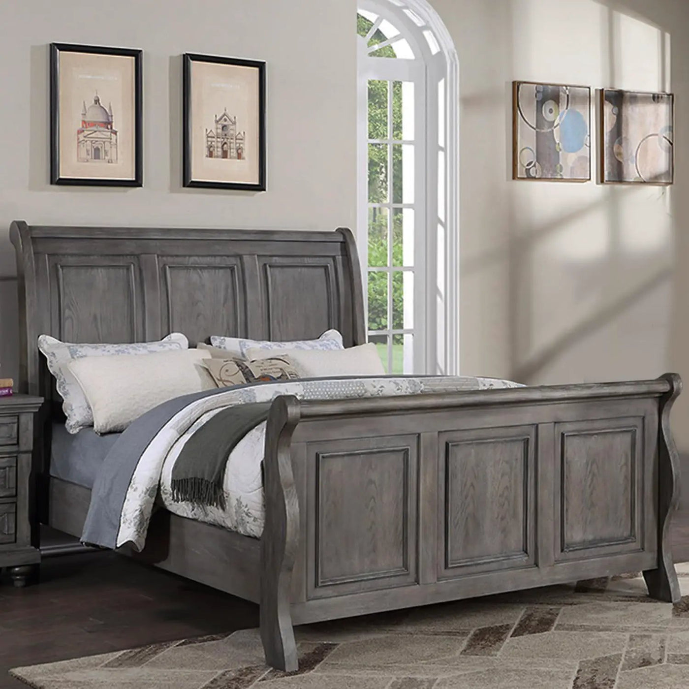 3 Piece Bedroom Set, Bed With 2 Nightstands by HouseOfZazla