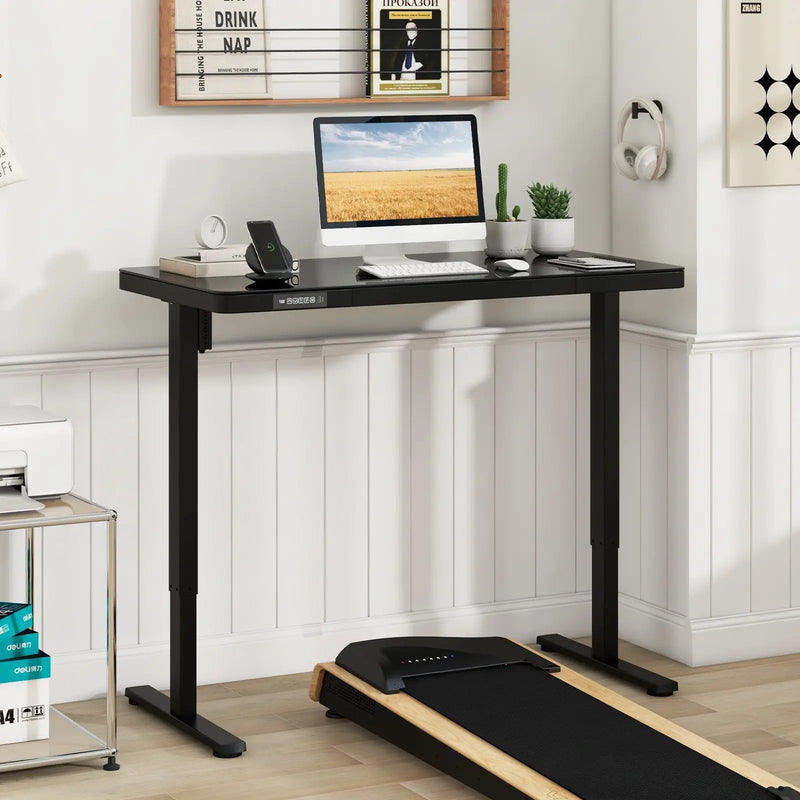 48-Inch Height Adjustable Electric Standing Desk with Drawer by DirectDeals