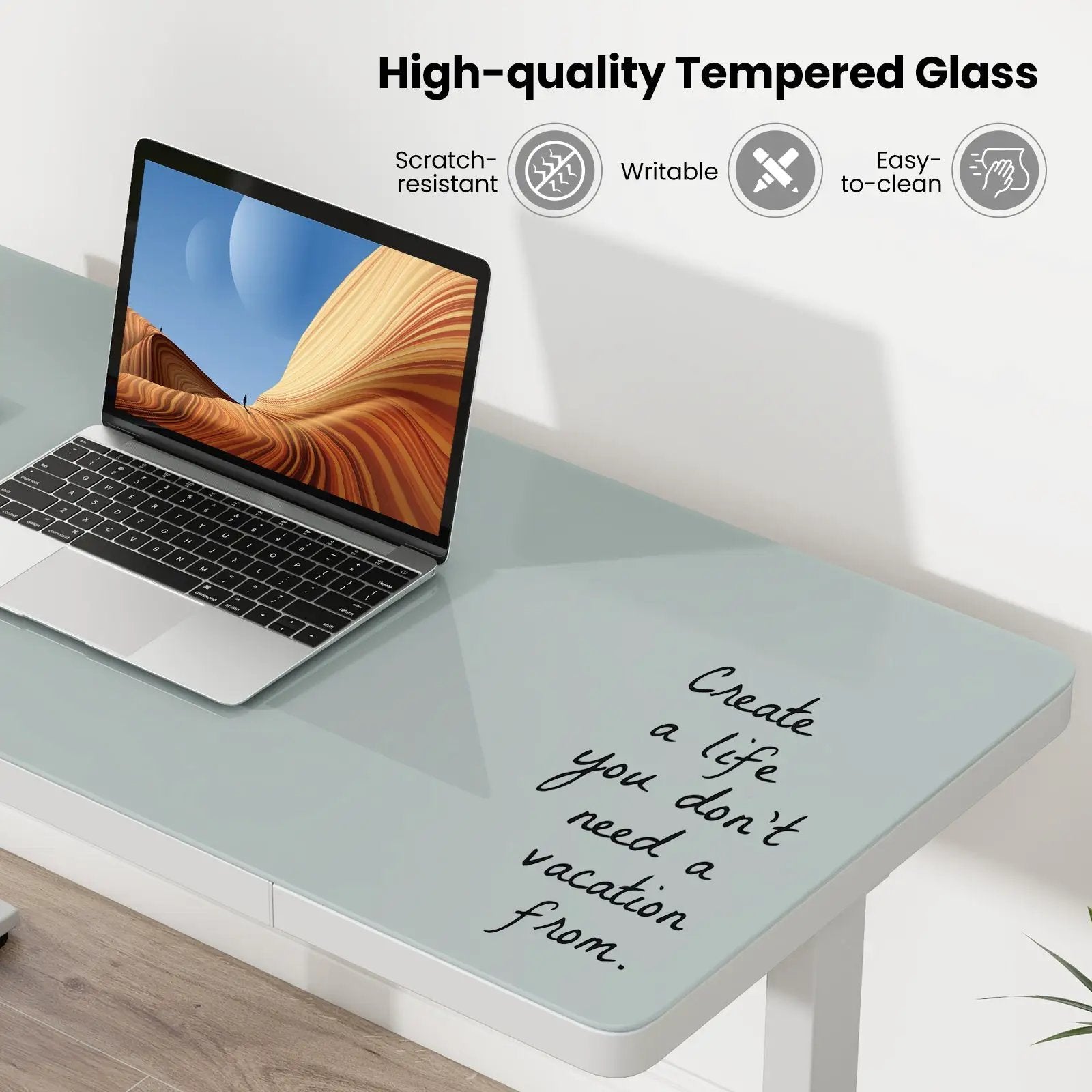 48-Inch Height Adjustable Electric Standing Desk with Drawer by DirectDeals