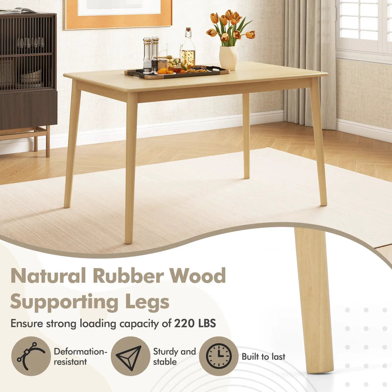 48 Inches Wooden Dining Table for 4 People by DirectDeals