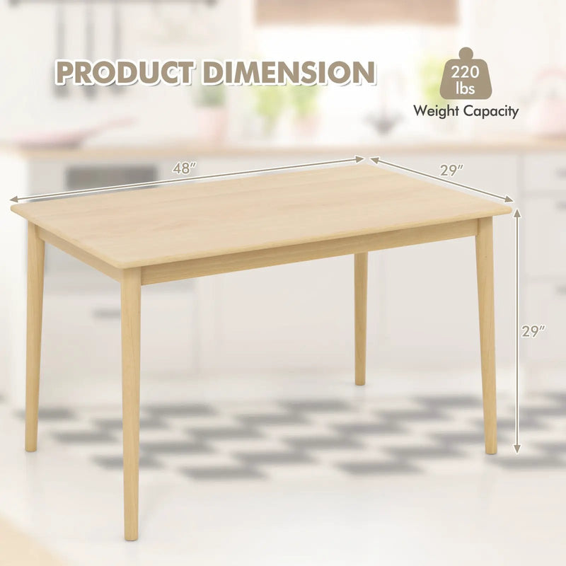 48 Inches Wooden Dining Table for 4 People by DirectDeals